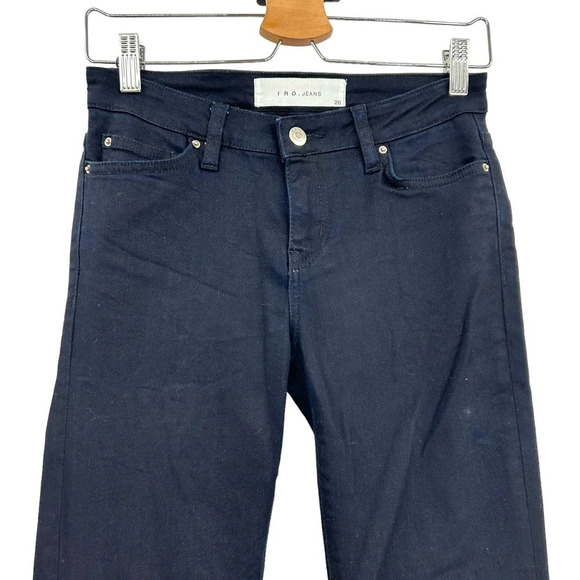 IRO Figaro Flare Jeans Dark Blue Denim Wash Size 26 - Picture 3 of 10